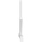 Ekena Millwork Vanguard Architectural Grade PVC Gable Bracket, 96"W x 56"H x 4"D x 4"F, 14/12 Pitch GBP096X56X0404VAN00 - alternate 3